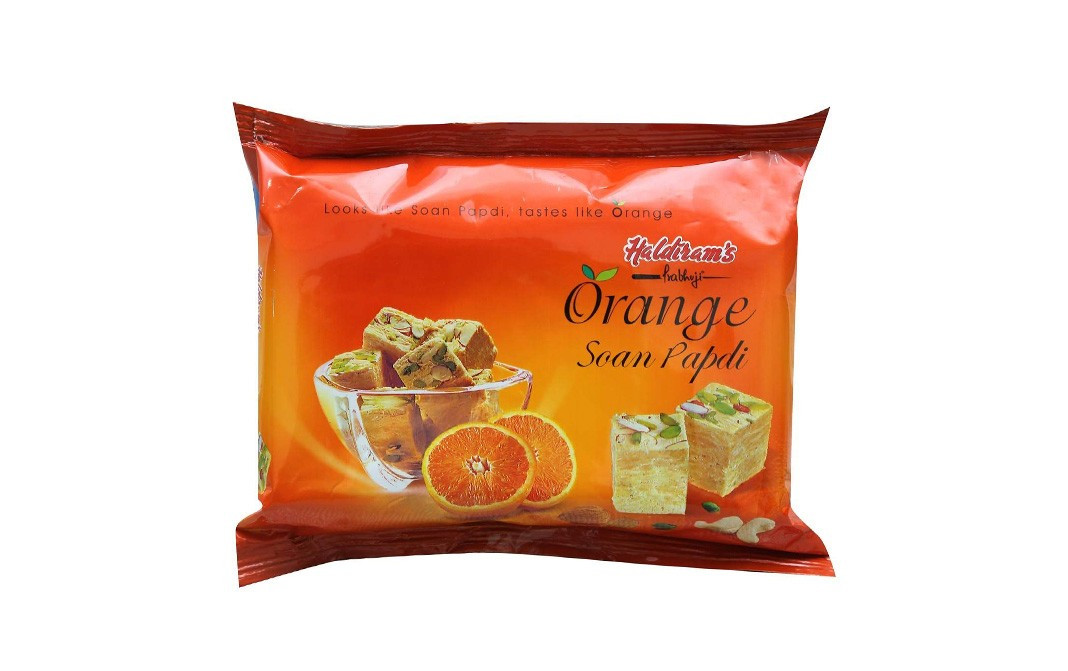 Haldiram's Prabhuji Orange Soan Papdi    Pack  200 grams